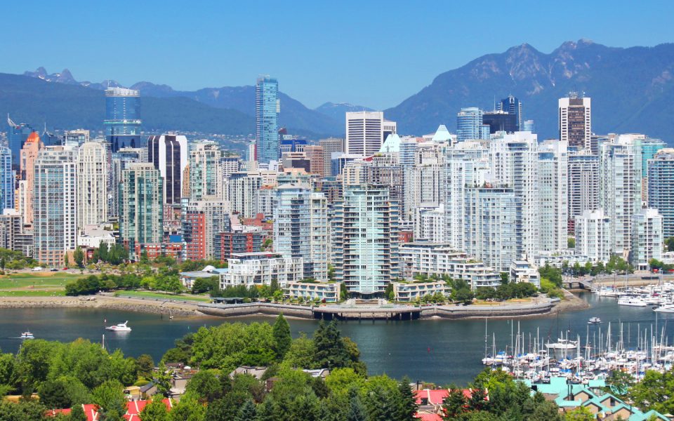 The city of Vancouver in British Columbia, Canada